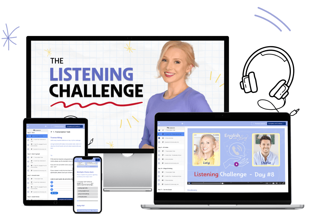 30 Day English Listening Challenge | English With Lucy